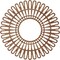 Ekena Millwork Cornelius Wood Fretwork Pierced Ceiling Medallion, Walnut, 32"OD x 11 7/8"ID x 1/4"T CMWP32X0250CRWA - alternate 2